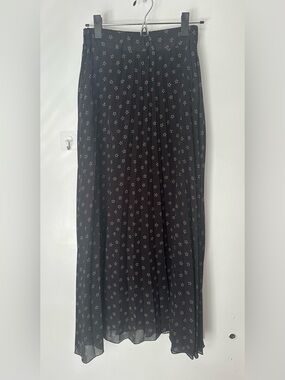 Beatrice B Black Star Print Maxi Skirt